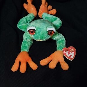 NWT TY Beanie Baby “Panama” The Frog Rare Retired 2001 Plush
